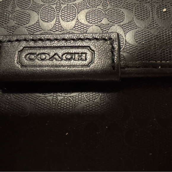 Brand New Coach HPC Black Mobile Office F62495 Coach Lined Pad Below $248 Retail - Picture 2 of 11